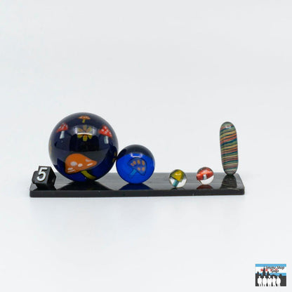 Durable Glass Mushroom Slurpers: Fidget Glass, 5-Piece Kit, Unique Dabbing Accessories, Mushroom-Themed Design, Assorted Colors, Elevates Dabbing Performance