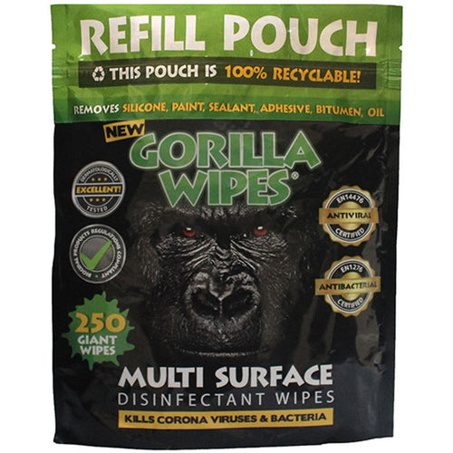 GREENER Multi Surface Gorilla Wipes (Refill of 250 Wipes) 1012REFILLGREEN