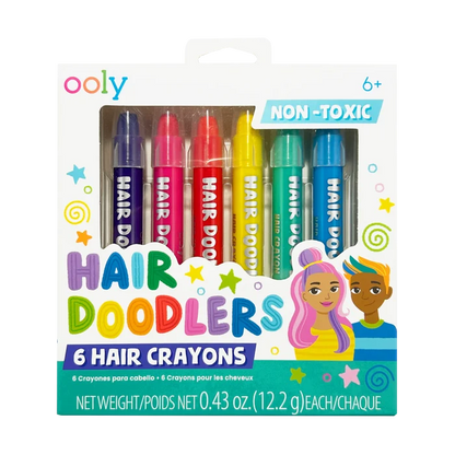 Hair Doodlers Hair Crayons | Set of 6