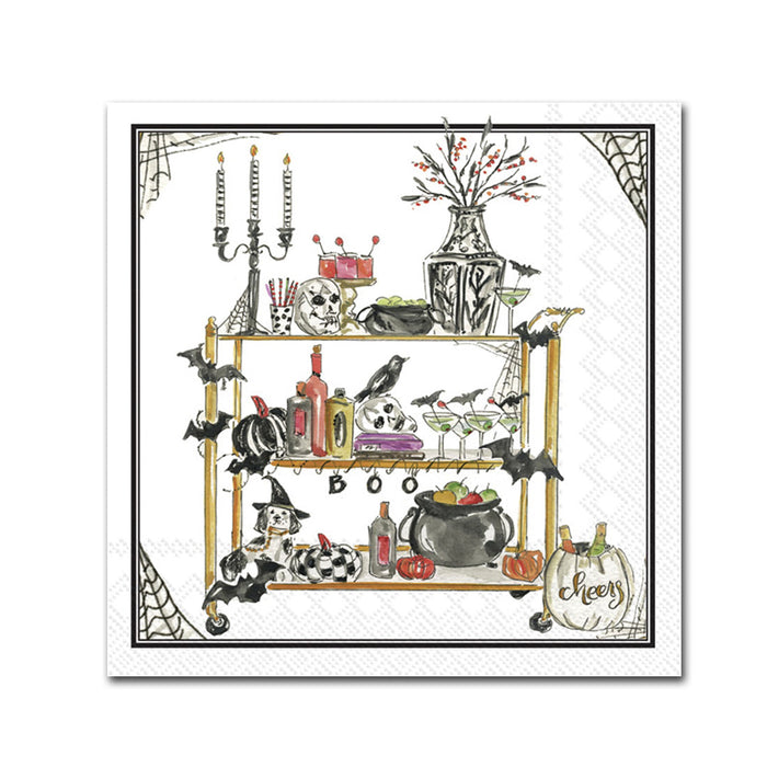 Halloween Bar Cart Paper Beverage Napkins