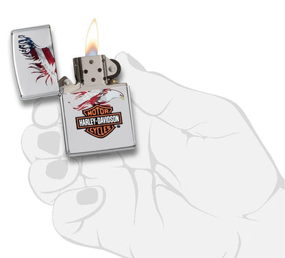 28082, Harley-Davidson Americana Eagle, Color Image, High Polish Chrome, Classic Case