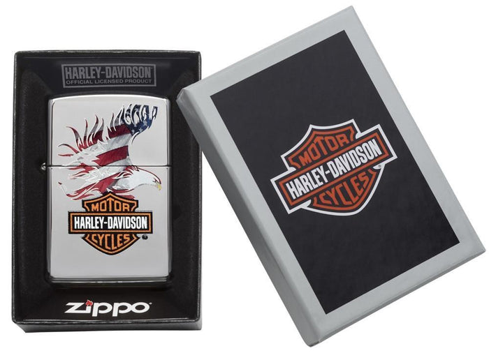 28082, Harley-Davidson Americana Eagle, Color Image, High Polish Chrome, Classic Case