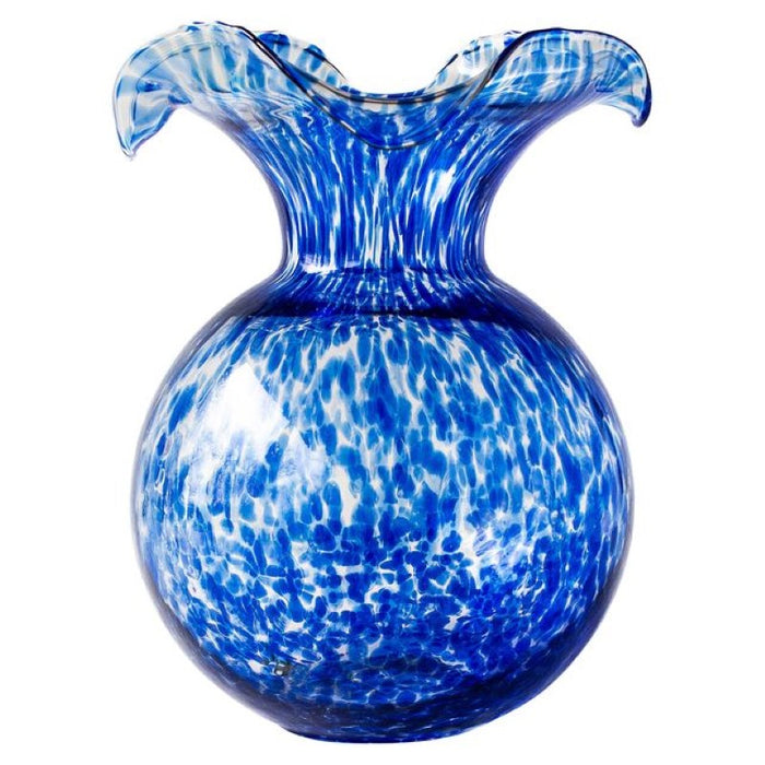 Hibiscus Glass Large Fluted Vase