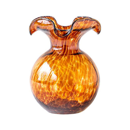 Hibiscus Glass Small Fluted Vase