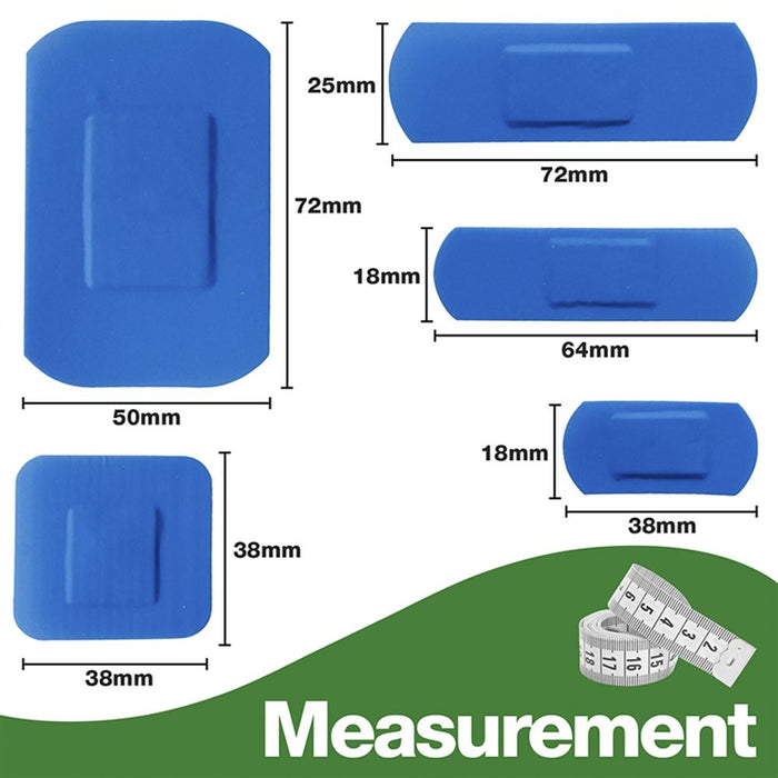 HypaPlast Blue Plasters Assorted (Pack 100)