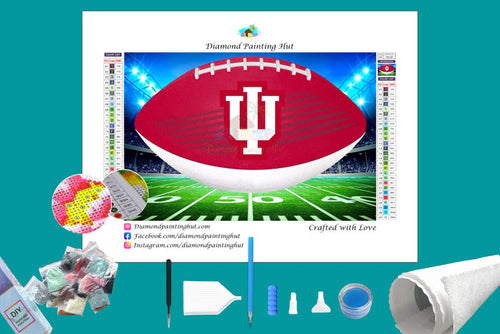 Indiana Football Diamond Painting-Diamond Painting Hut