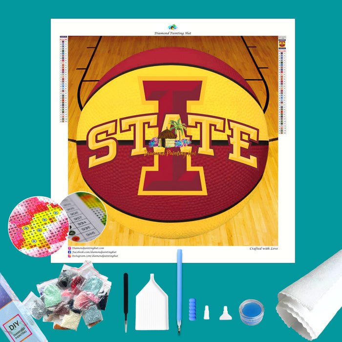 Iowa State Basketball Diamond Painting
