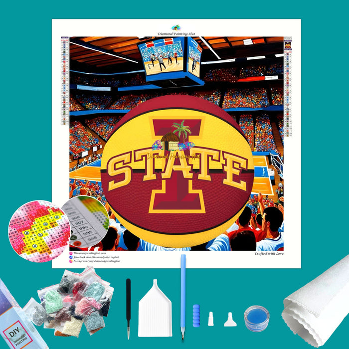 Iowa State Basketball Diamond Painting