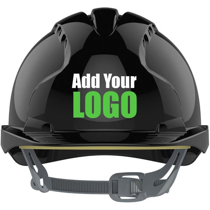 JSP EVO2 Custom Printed Safety Helmet - Vented Slip Ratchet Mid Peak