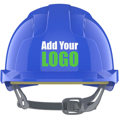 JSP EVOLite Custom Printed Safety Helmet - Vented Slip Ratchet Mid Peak