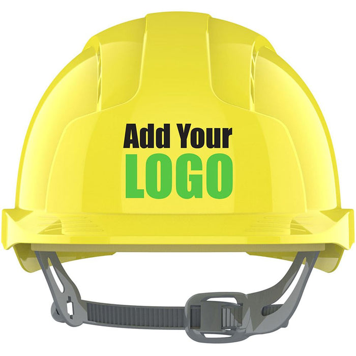 JSP EVOLite Custom Printed Safety Helmet - Vented Slip Ratchet Mid Peak