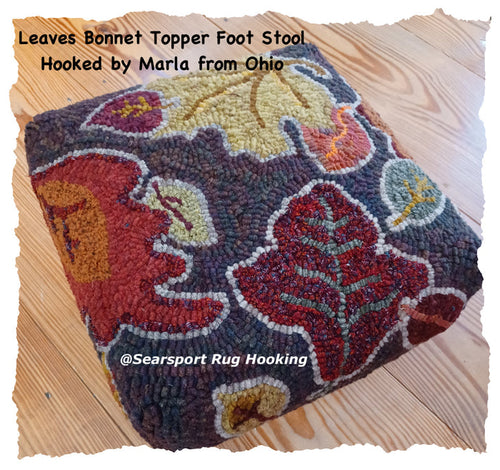 Leaves Bonnet Topper Stool Pattern