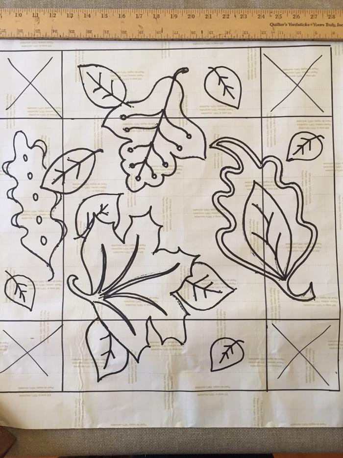 Leaves Bonnet Topper Stool Pattern