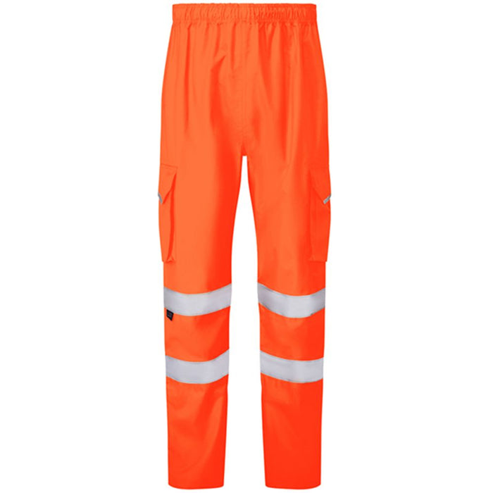 Leo Workwear Appledore Orange LTEC 3K Waterproof Hi Vis Trouser