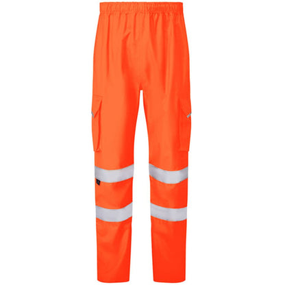 Leo Workwear Appledore Orange LTEC 3K Waterproof Hi Vis Trouser