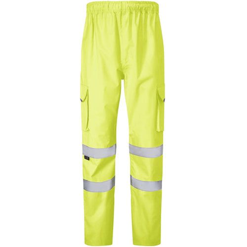 Leo Workwear Appledore Yellow LTEC 3K Waterproof Hi Vis Trouser