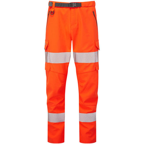 Leo Workwear Starcross Orange EcoViz Stretch Women's Hi Vis Work Trouser