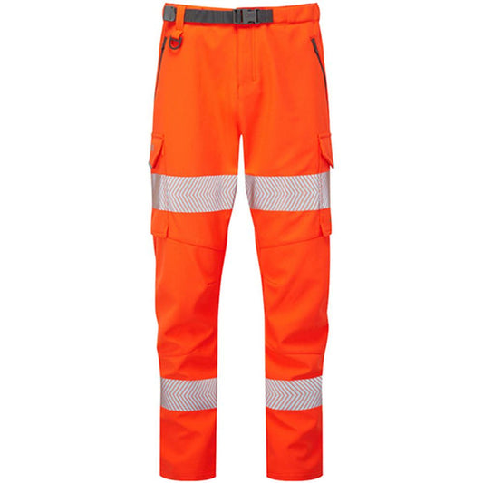Leo Workwear Starcross Orange EcoViz Stretch Women's Hi Vis Work Trouser