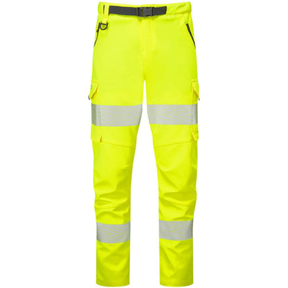 Leo Workwear Starcross Yellow EcoViz Stretch Women's Hi Vis Work Trouser