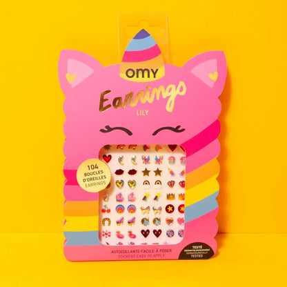 Lily Unicorn Sticker Earrings
