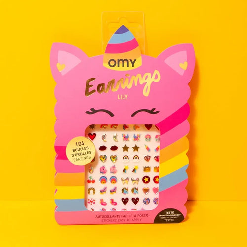 Lily Unicorn Sticker Earrings
