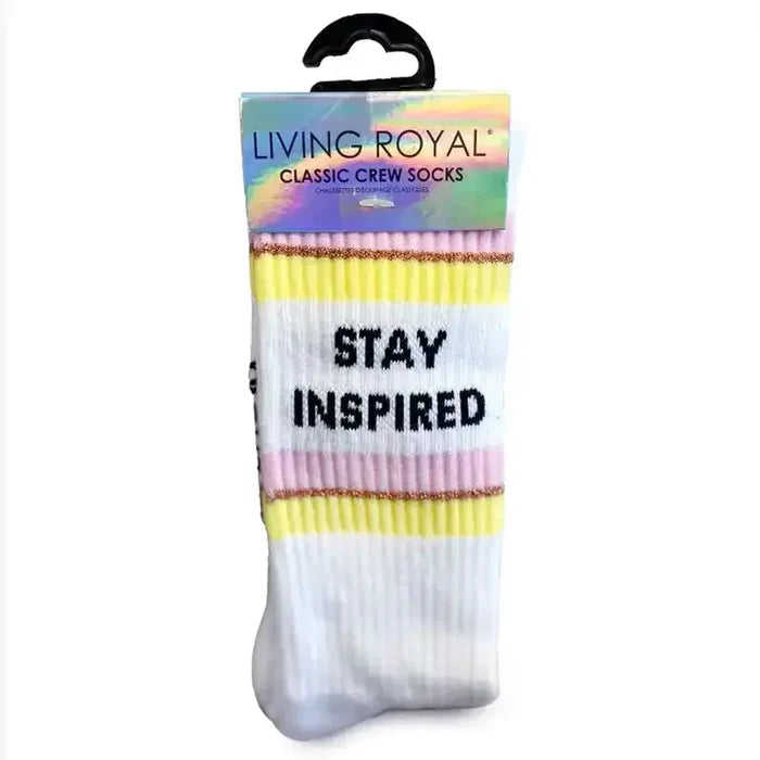 Living Royal Crew Socks - Yin Yang