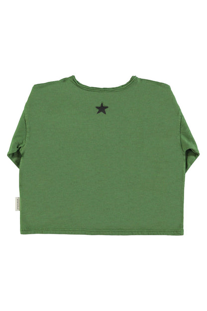 LS T-Shirt in Dark Green w/ "Groupie" Print