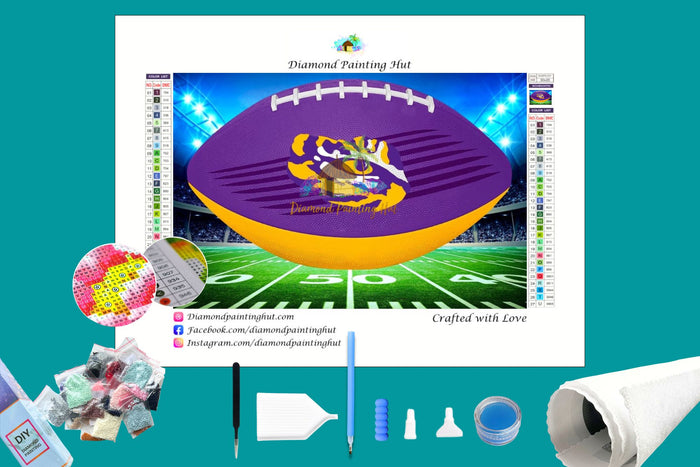 LSU Football Diamond Painting