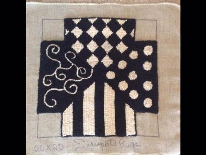 Lynn’s Geo Bonnet Topper Stool Pattern