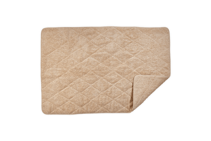 Sand / Quilted Tub Mat: 24" W x 36" L