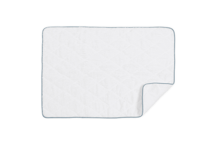 White/Pool / Quilted Tub Mat: 24" W x 36" L