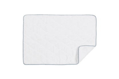 White/Pool / Quilted Tub Mat: 24" W x 36" L