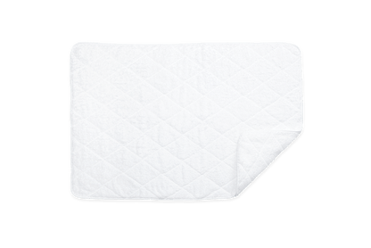 White/White / Quilted Tub Mat: 24" W x 36" L