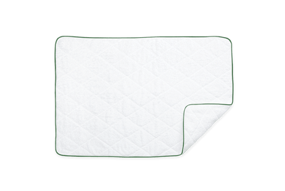 White/Palm / Quilted Tub Mat: 24" W x 36" L