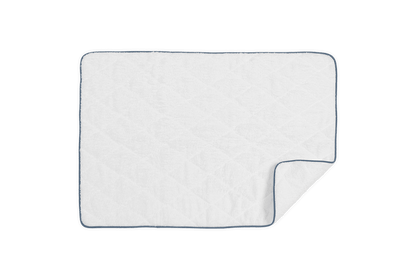White/Sea / Quilted Tub Mat: 24" W x 36" L
