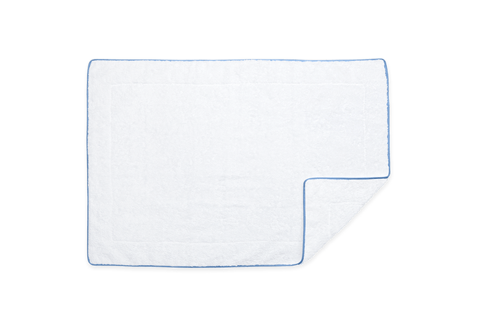 White/Azure / Tub Mat: 24" W x 36" L