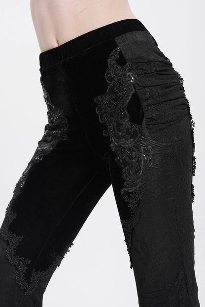 Black Alchemy Velvet Boho Bell Bottoms