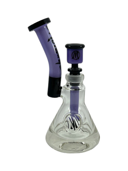 Durable 7-Inch Glass Bubbler by Monark – Available in Vibrant Color Options.