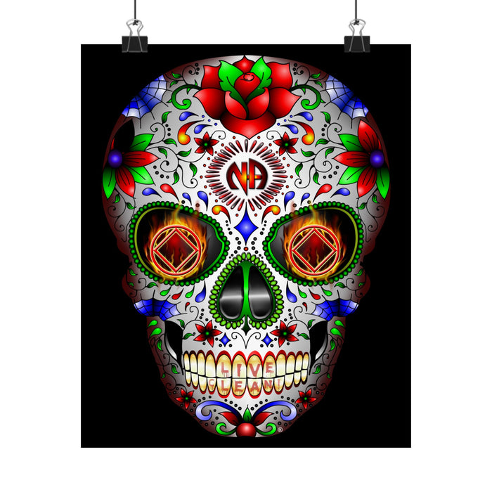 NA Sugar Skull 1  Vertical Posters