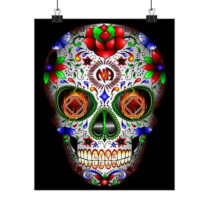 NA Sugar Skull 1  Vertical Posters