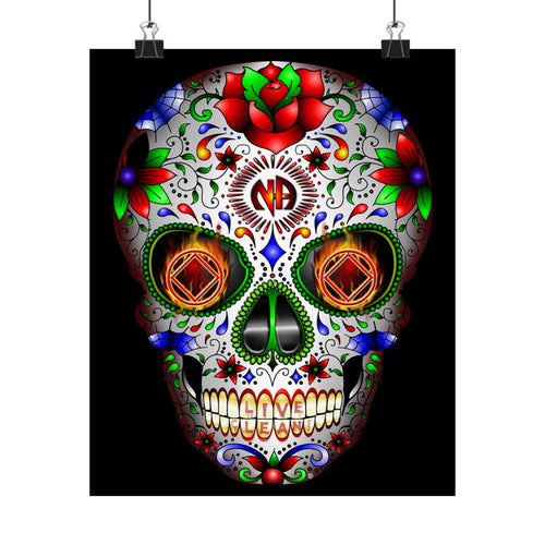 NA Sugar Skull 1  Vertical Posters