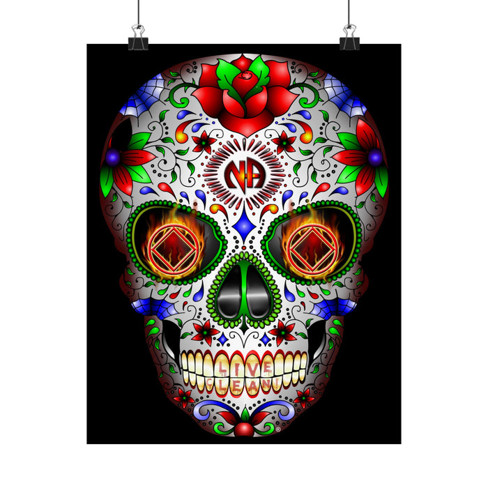 NA Sugar Skull 1  Vertical Posters