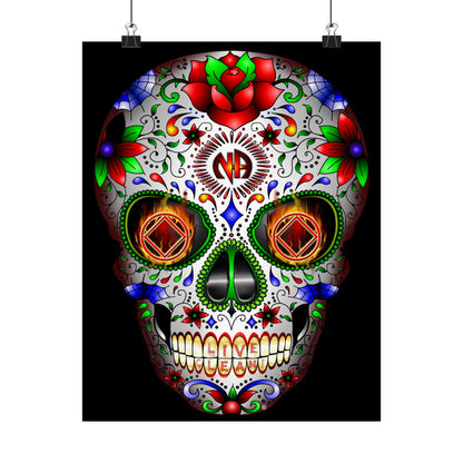 NA Sugar Skull 1  Vertical Posters