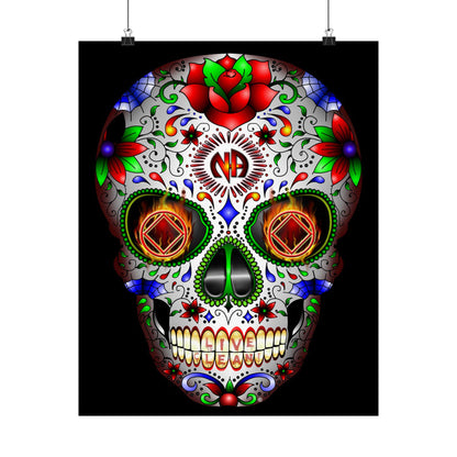 NA Sugar Skull 1  Vertical Posters