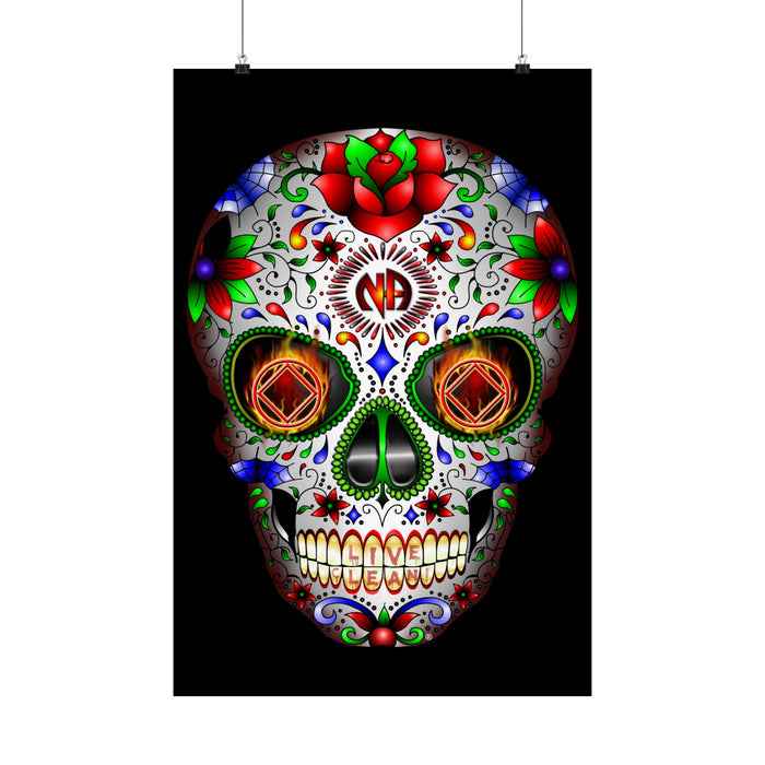NA Sugar Skull 1  Vertical Posters