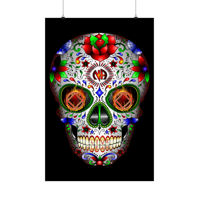 NA Sugar Skull 1  Vertical Posters