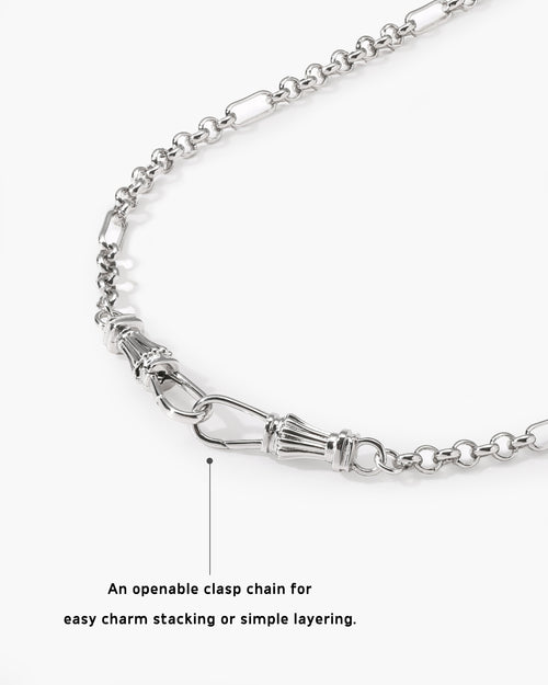 Deco Clasp Chain Necklace