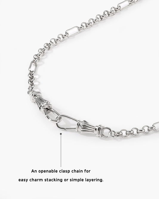 Deco Clasp Chain Necklace