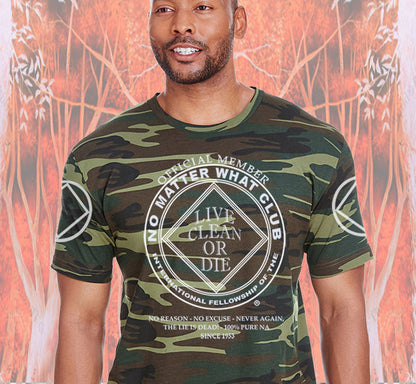 No Matter What Camo Style Tee - CLEARANCE