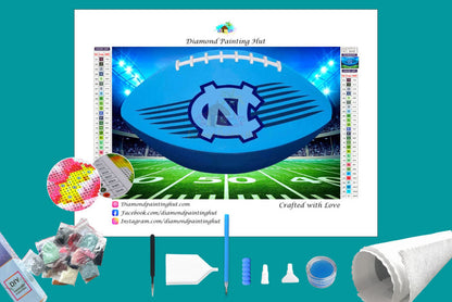 North Carolina Tar Heels Diamond Painting-Diamond Painting Hut